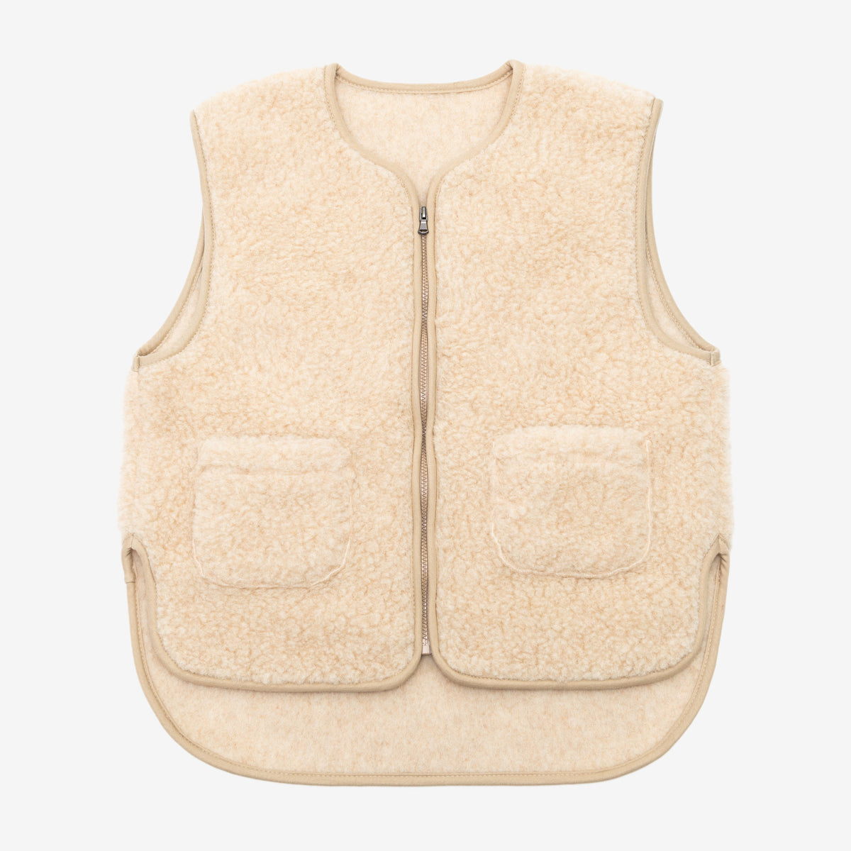 Merino Weste ''Island'' Beige