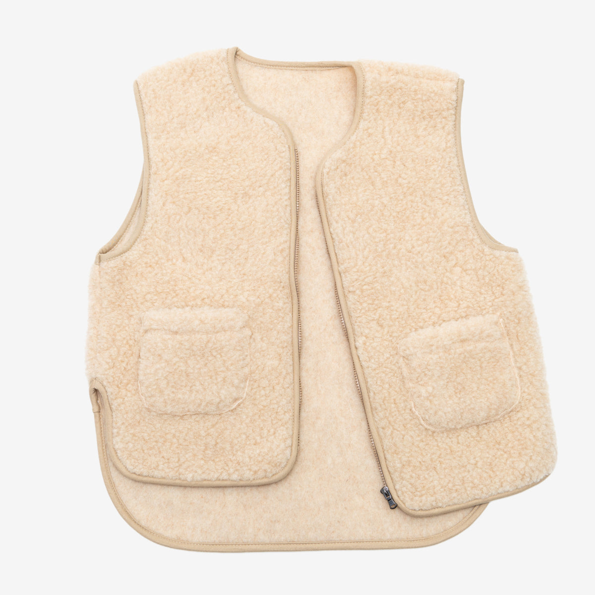 Merino Weste ''Island'' Beige