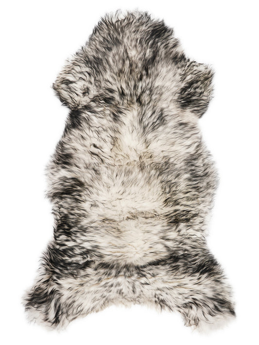 Mufflon Lammfell Schwarz XXL