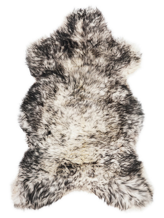 Mufflon Lammfell Schwarz XXL