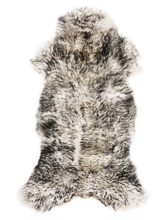 Mufflon Lammfell Schwarz XL