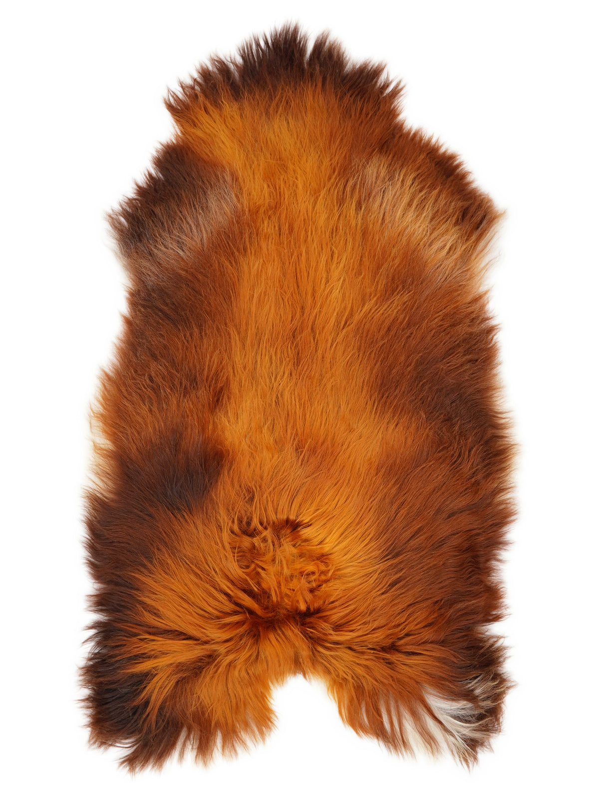 Isländisches Rusty-Schaffell, ca. 130 × 75 cm, von oben fotografiert: genau das Fell, das Sie erhalten