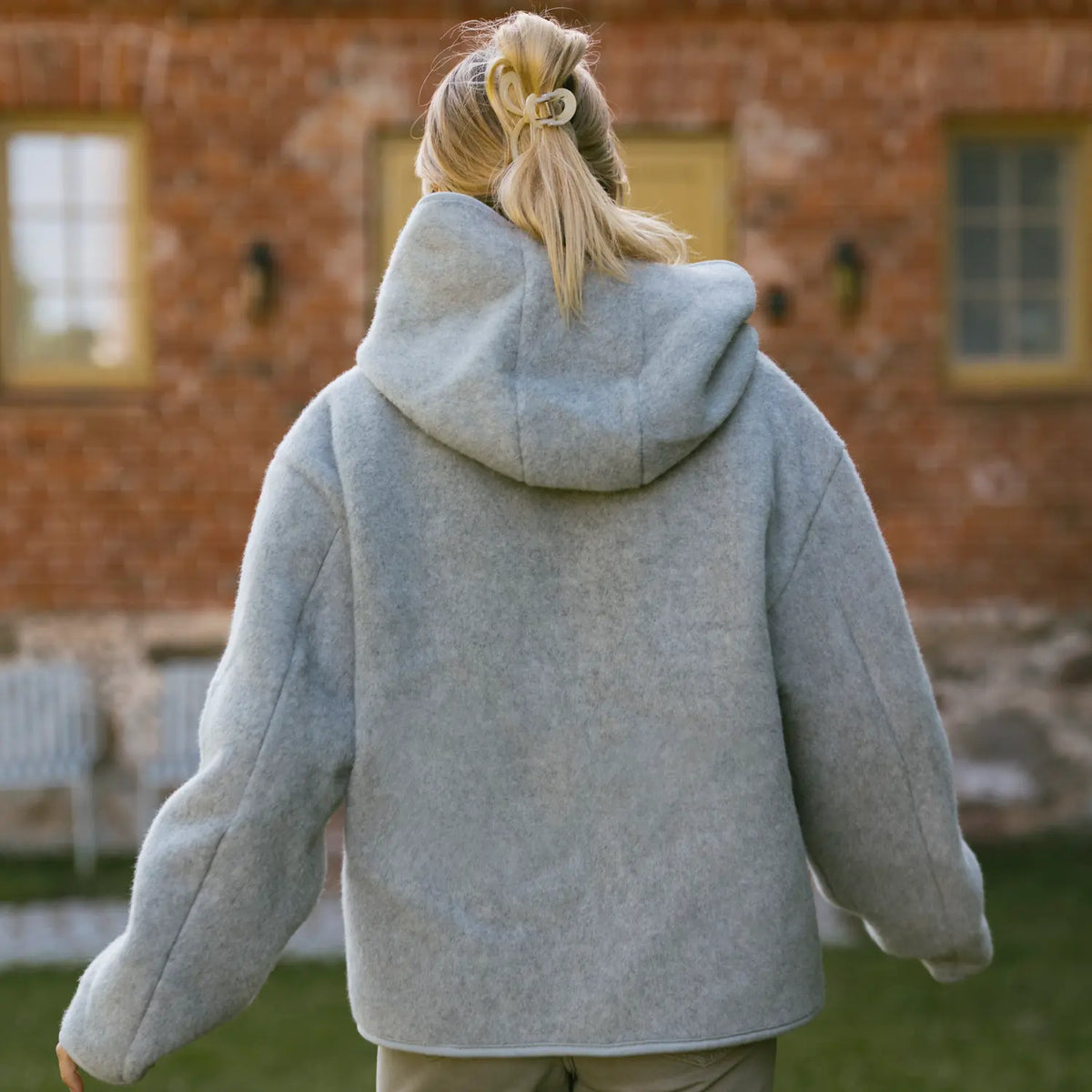 Merino Jacke ''Laguna'' Grau