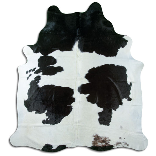 Black & White Cowhide Rug XXL
