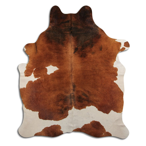 Braun-Weißes Kuhfell XXL