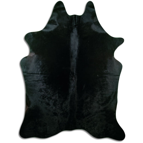 Schwarzes Kuhfell L