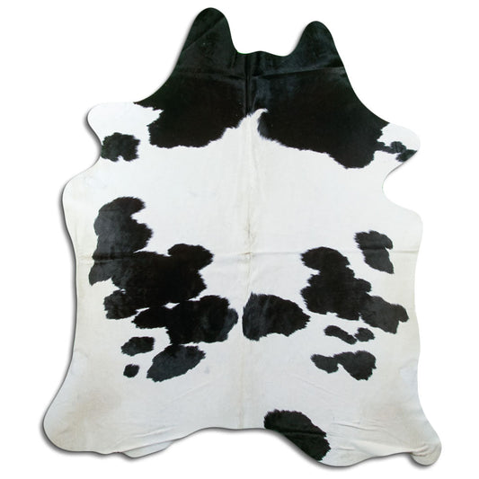 Black & White Cowhide Rug XXL