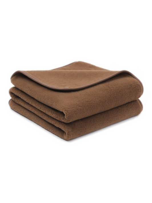 Wolldecke „Chocolate“ aus Kamelhaar & Merinowolle | einlagig