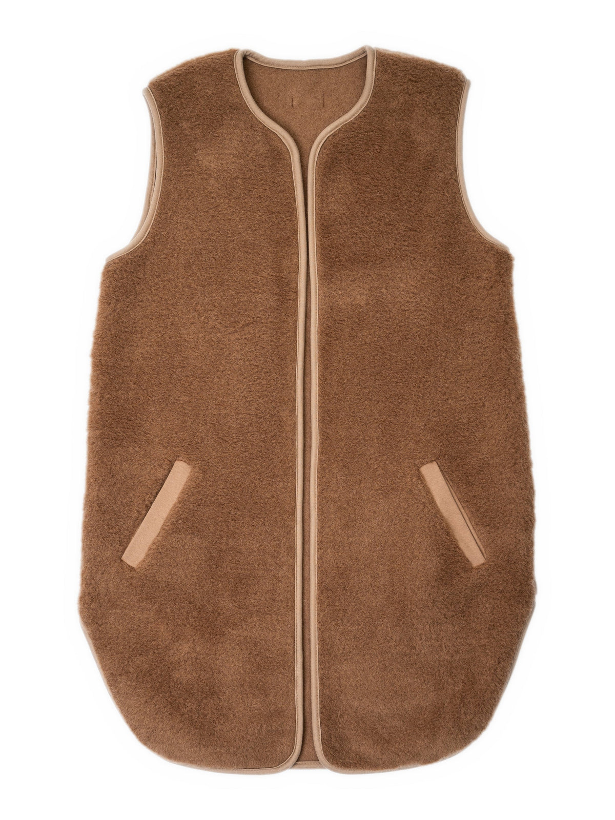 Merino Weste ''Pearl'' Dunkelbraun