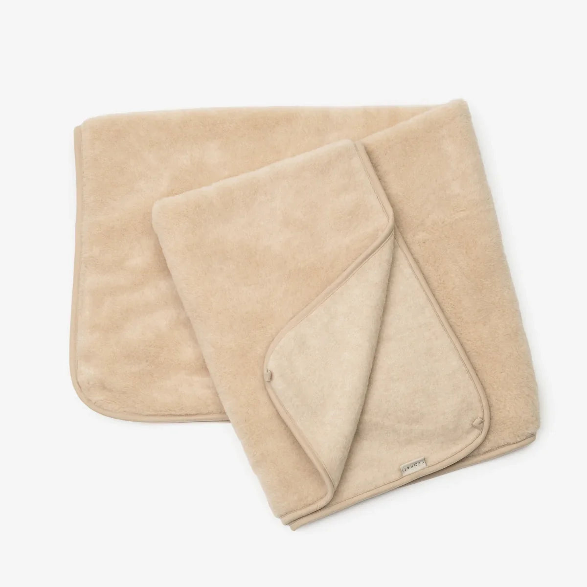 Wolldecke „Kaschmir“ aus Kaschmir & Merinowolle Beige | zweilagig