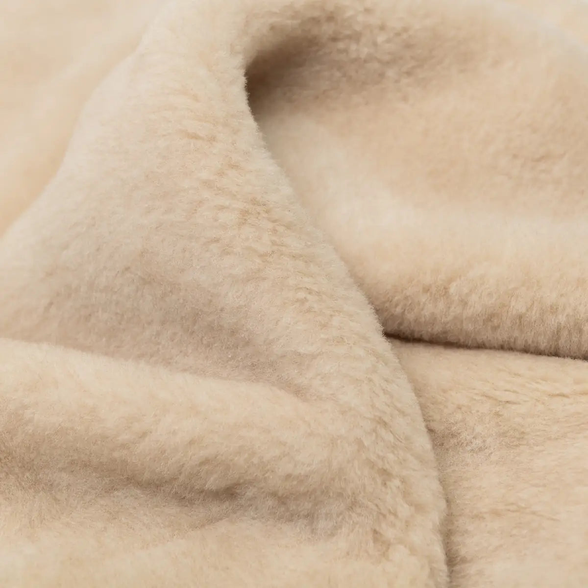 Wolldecke „Kaschmir“ aus Kaschmir & Merinowolle Beige | zweilagig
