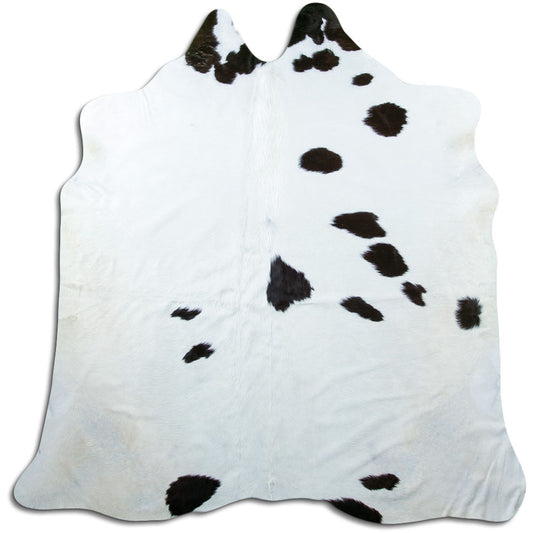 Black & White Cowhide Rug XL