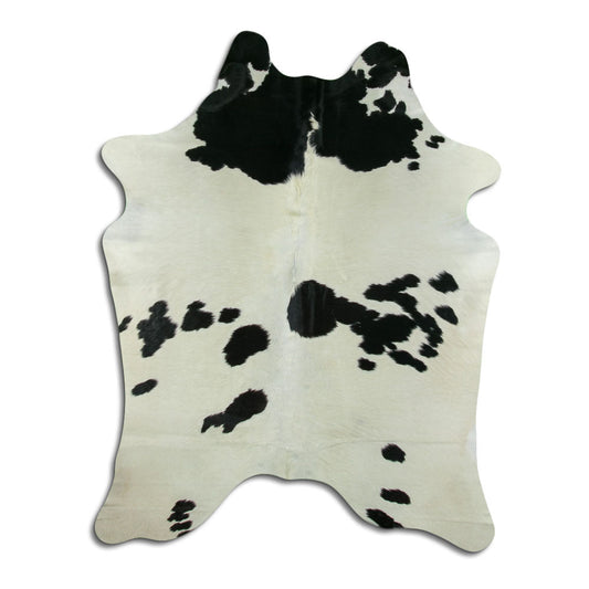 Black & White Cowhide Rug XL