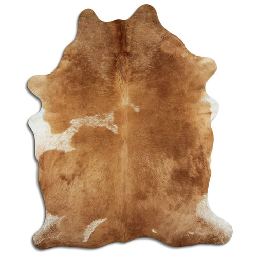 Braun-Weißes Kuhfell XXL