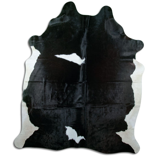 Black & White Cowhide Rug XXL