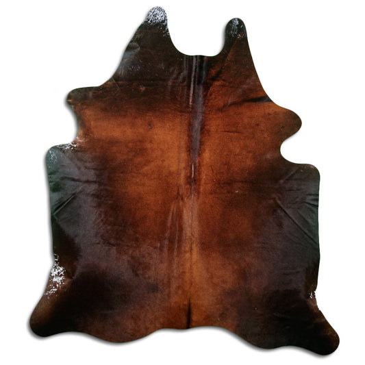Brown Cowhide Rug L