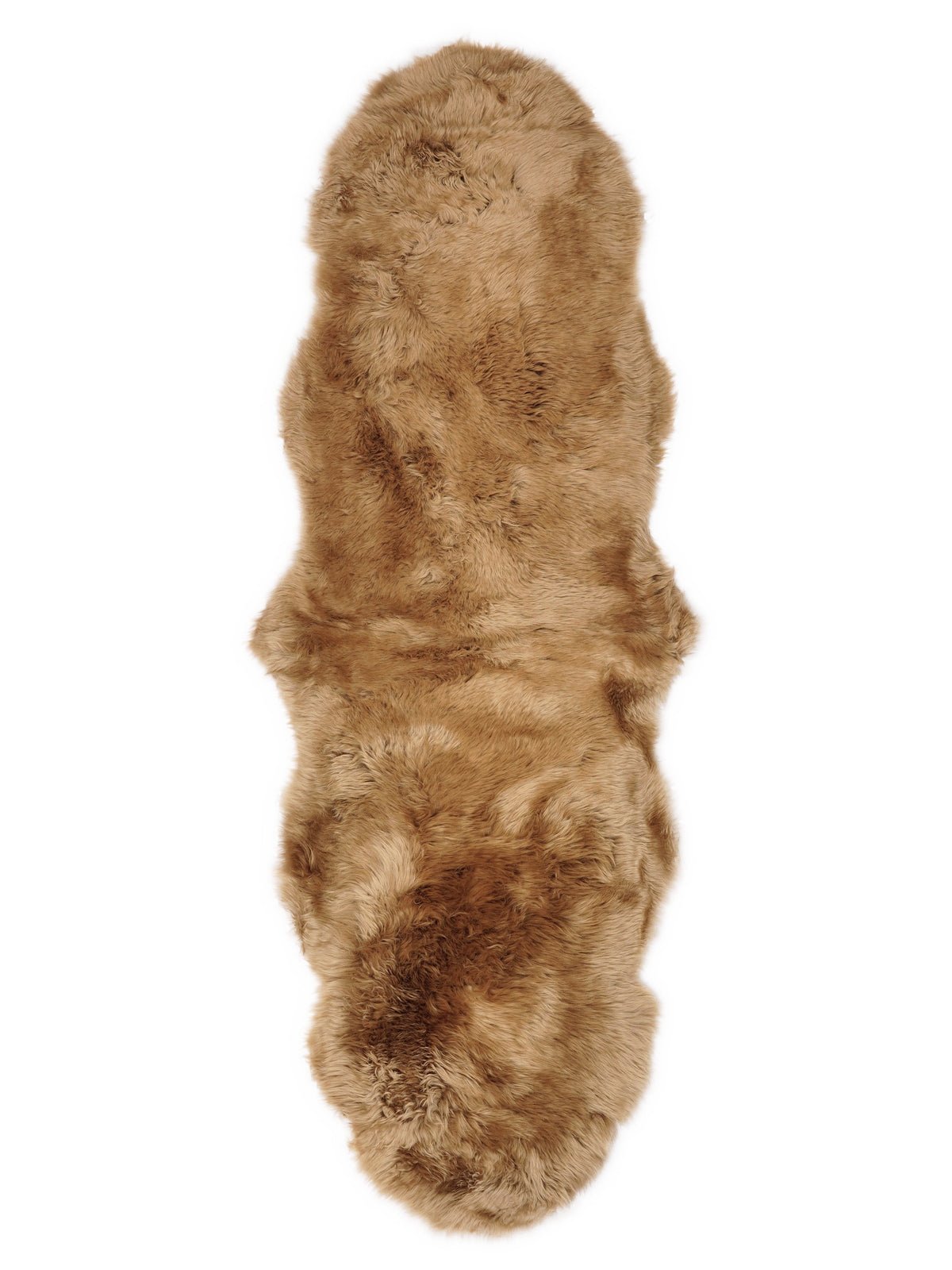 Neuseeländischer Lammfell-Teppich Doppel, Camel