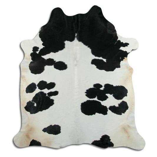 Black & White Cowhide Rug XXL