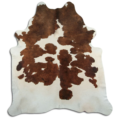 Braun-Weißes Kuhfell XXL