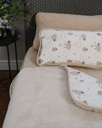 Kinderdecke „Zimt“ aus Kamelhaar & Merinowolle | zweilagig