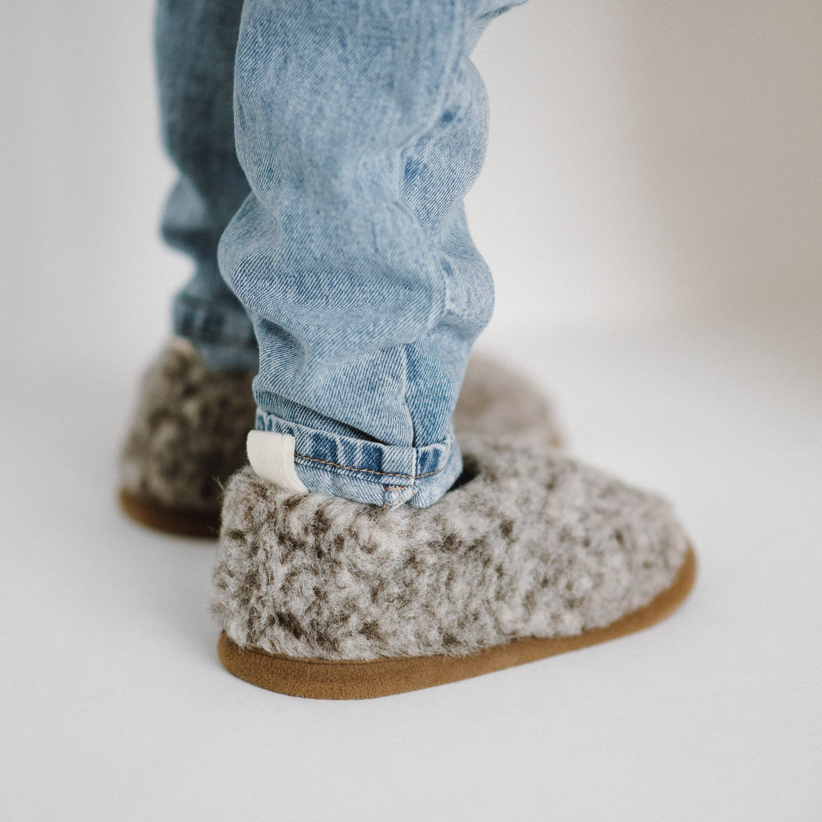 Merino Kinderhausschuhe „Tiger“