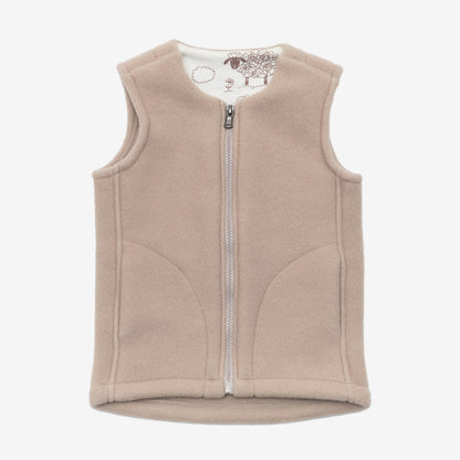 Kinderweste ''Lama'' Beige