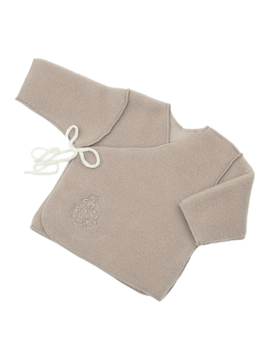 Babyjacke „Schaf“ mit Stickerei; beige