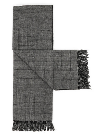 Plaid „Glen“ in Grau, aufgefaltet
