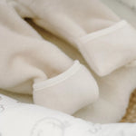 Baby-Strampler „Schaf“; Ecru
