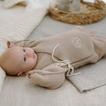 Babyjacke „Schaf“ mit Stickerei; beige