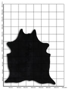 Schwarzes Kuhfell L