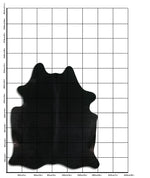 Schwarzes Kuhfell L