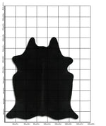 Schwarzes Kuhfell XXL