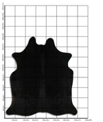 Schwarzes Kuhfell XL