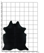 Schwarzes Kuhfell L